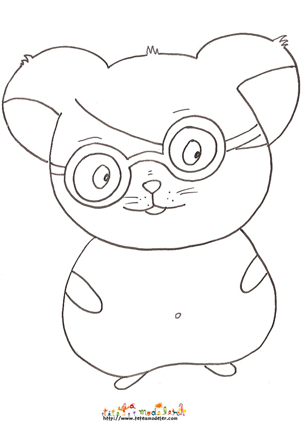 coloriage a imprimer gratuit hamster