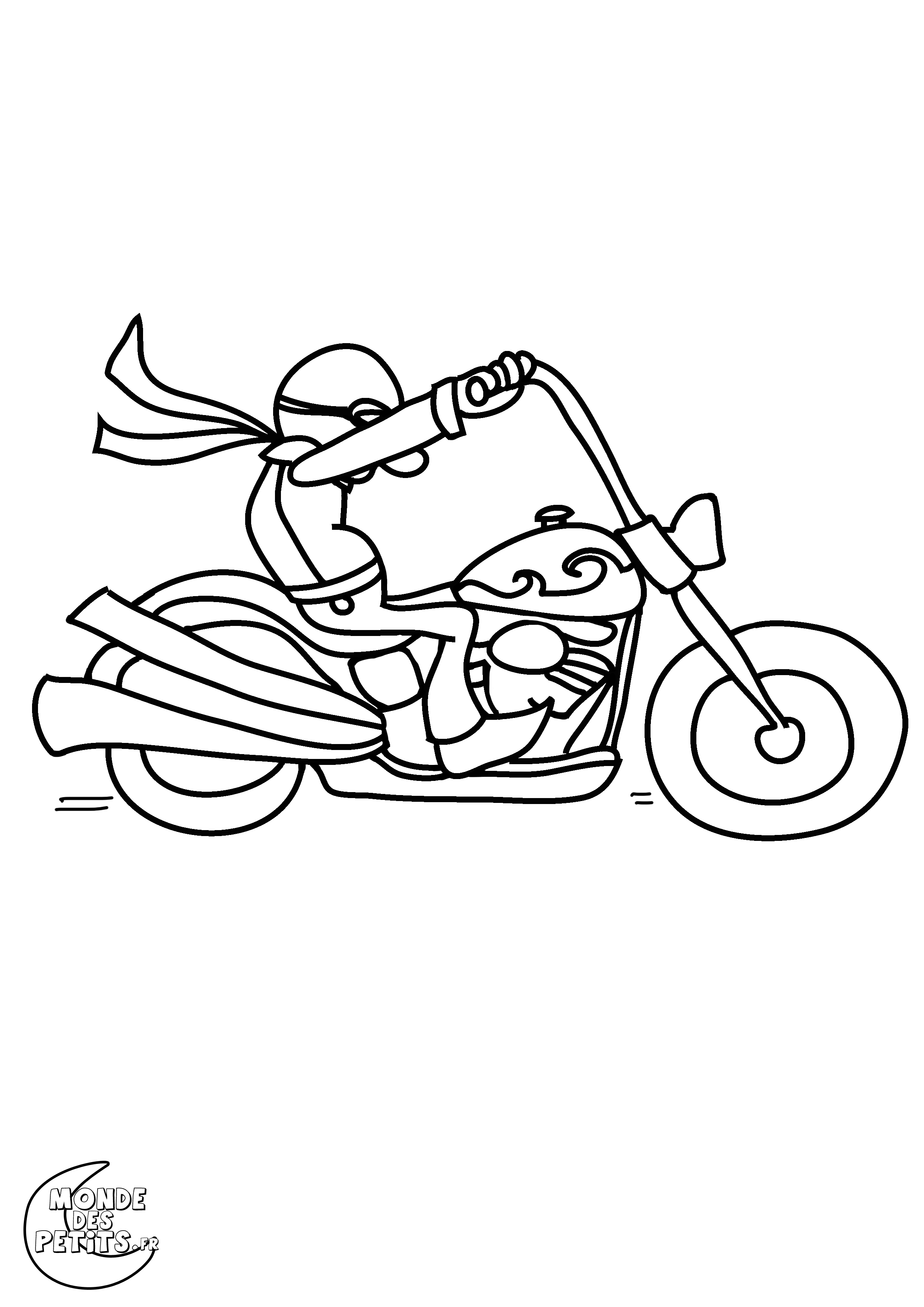 dessin harley davidson imprimer