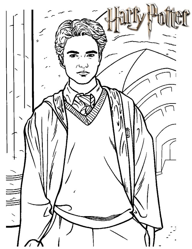 coloriage  dessiner en ligne harry potter gratuit