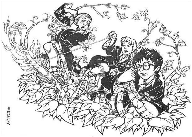 30 Dessins De Coloriage Harry Potter à Imprimer