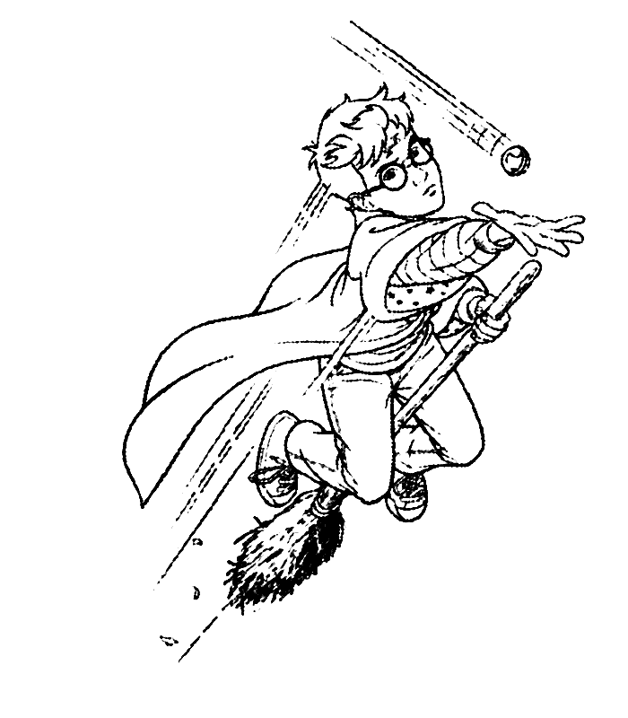 coloriage à dessiner harry potter et ginny