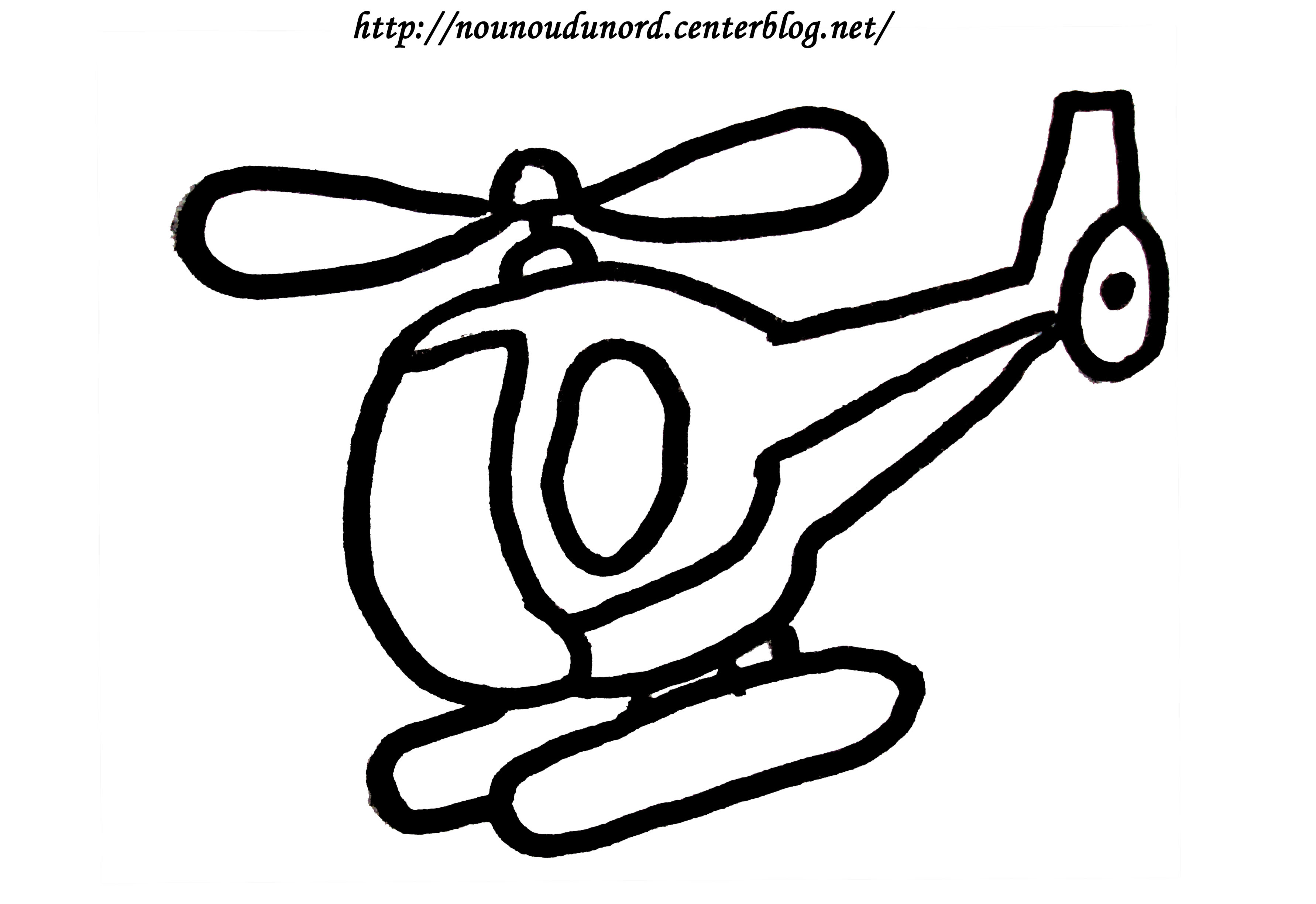 coloriage   dessiner   imprimer helicoptere