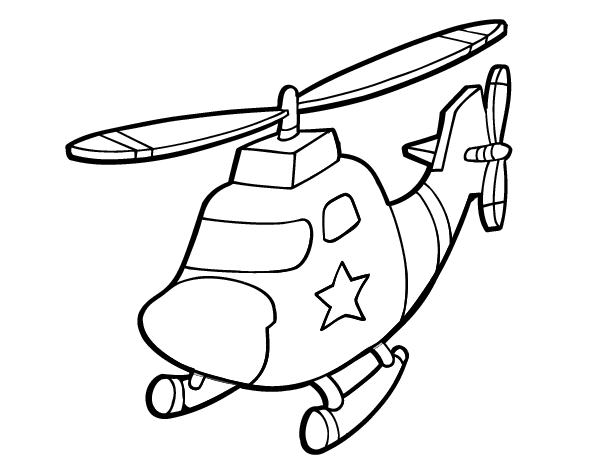 dessin helicoptere gratuit