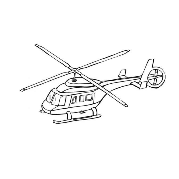 Dessin Helicopta Re De Guerre