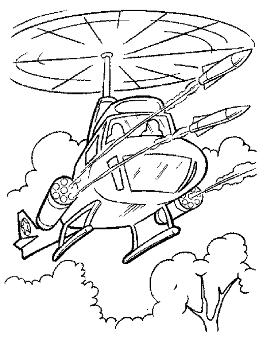 dessin  colorier mario helicoptere