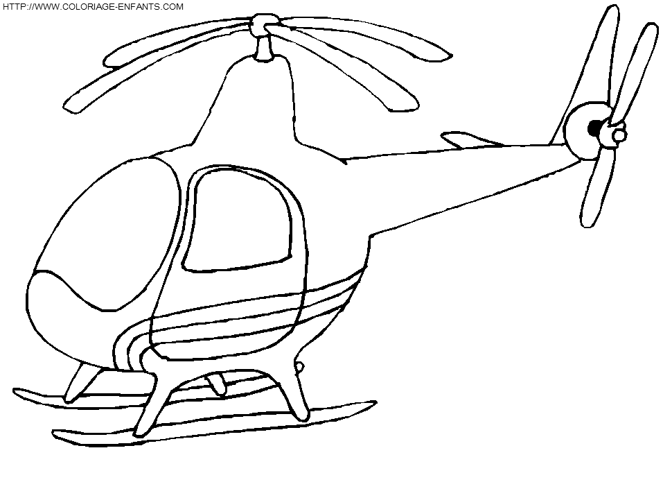dessin helicoptere en ligne