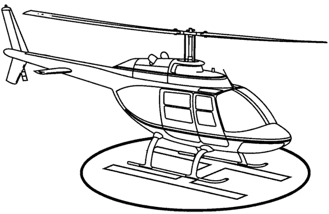 helicoptere colorier imprimer