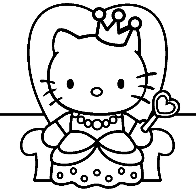 coloriage hello kitty a colorier