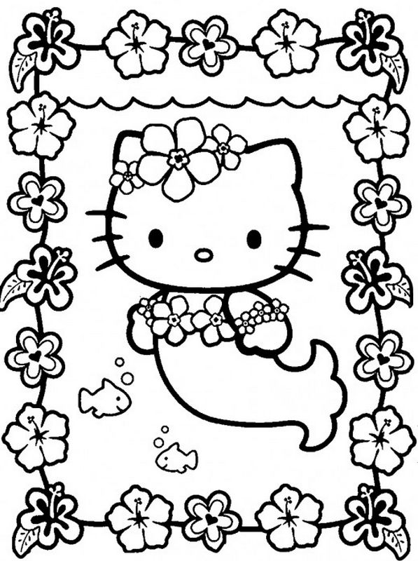 Coloriage Hello Kitty en ligne ou à imprimer