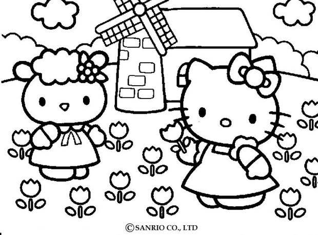 recherche coloriage hello kitty gratuit