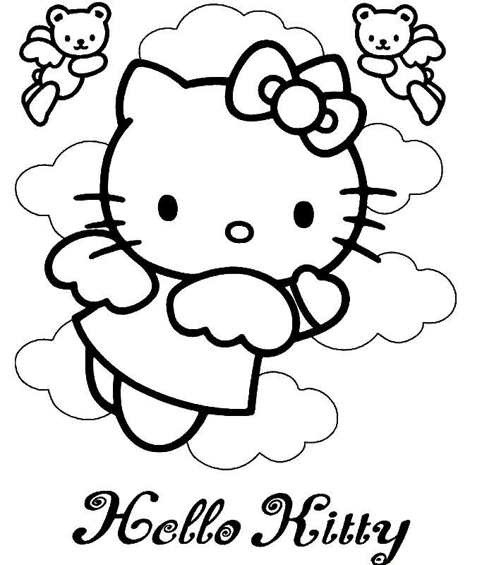 coloriage hello kitty gratuit noel