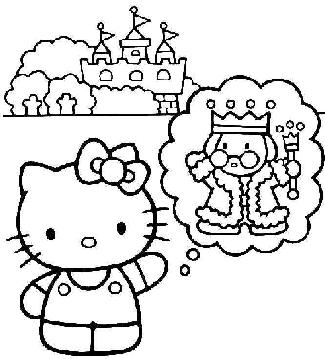 Coloriage Hello Kitty Avec Couleur