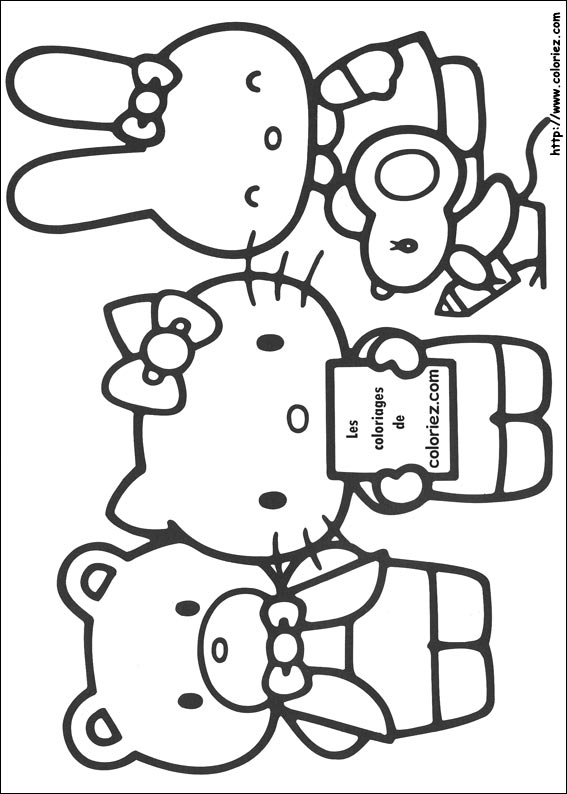 kit coloriage hello kitty