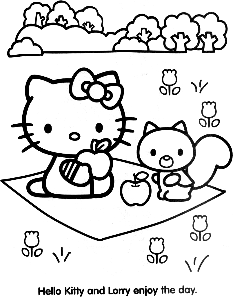 coloriage hello kitty a imprimer format a4