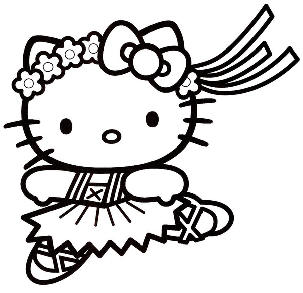 Coloriage Hello Kitty Ange