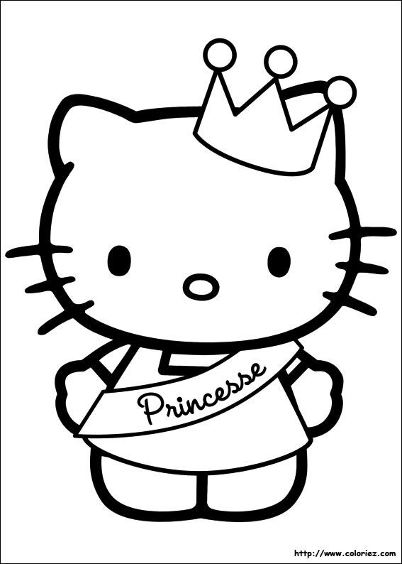 coloriage hello kitty a imprimer format a4