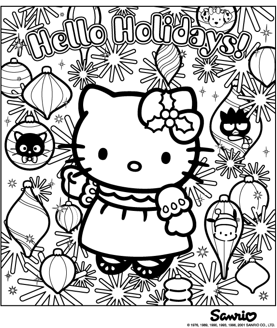 coloriage hello kitty trottinette