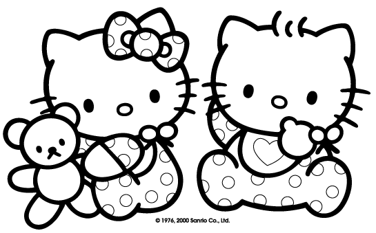 coloriage hello kitty a telecharger