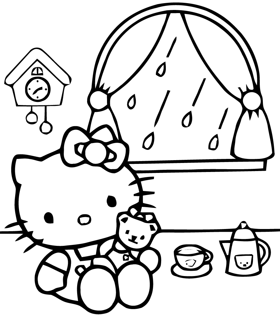 coloriage hello kitty princesse imprimer gratuit