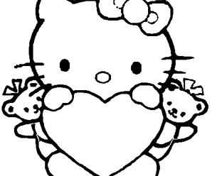 coloriage hello kitty la petite sirene