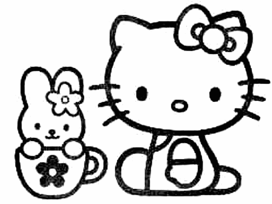 coloriage hello kitty a imprimer de noel