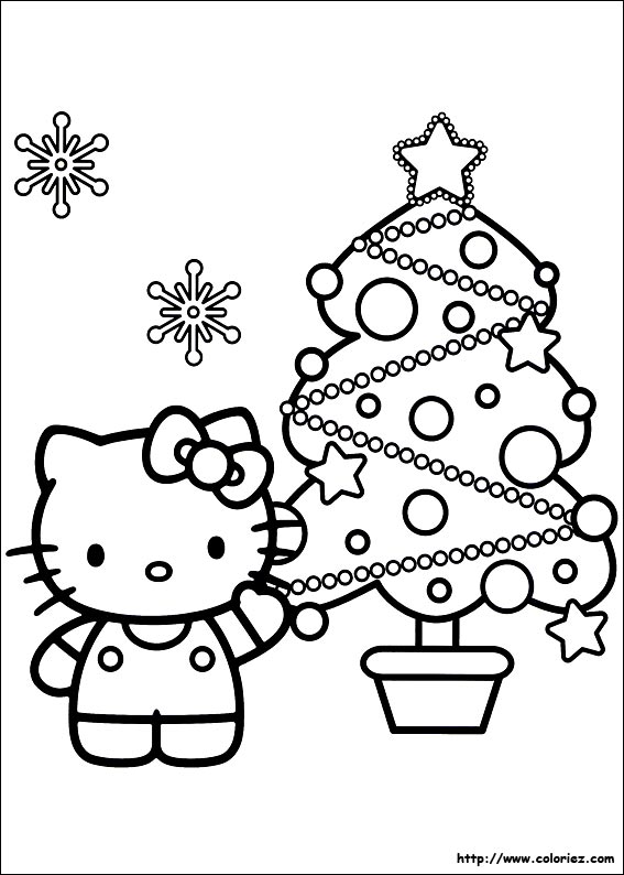 coloriage hello kitty a colorier sur ordinateur