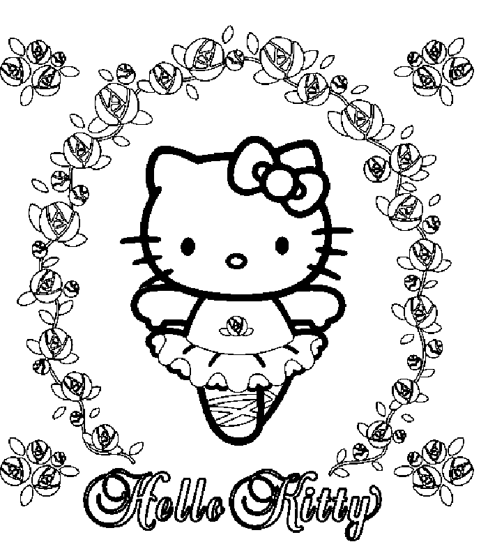 coloriage hello kitty coccinelle
