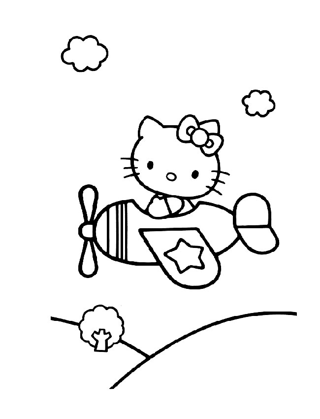 coloriage de hello kitty