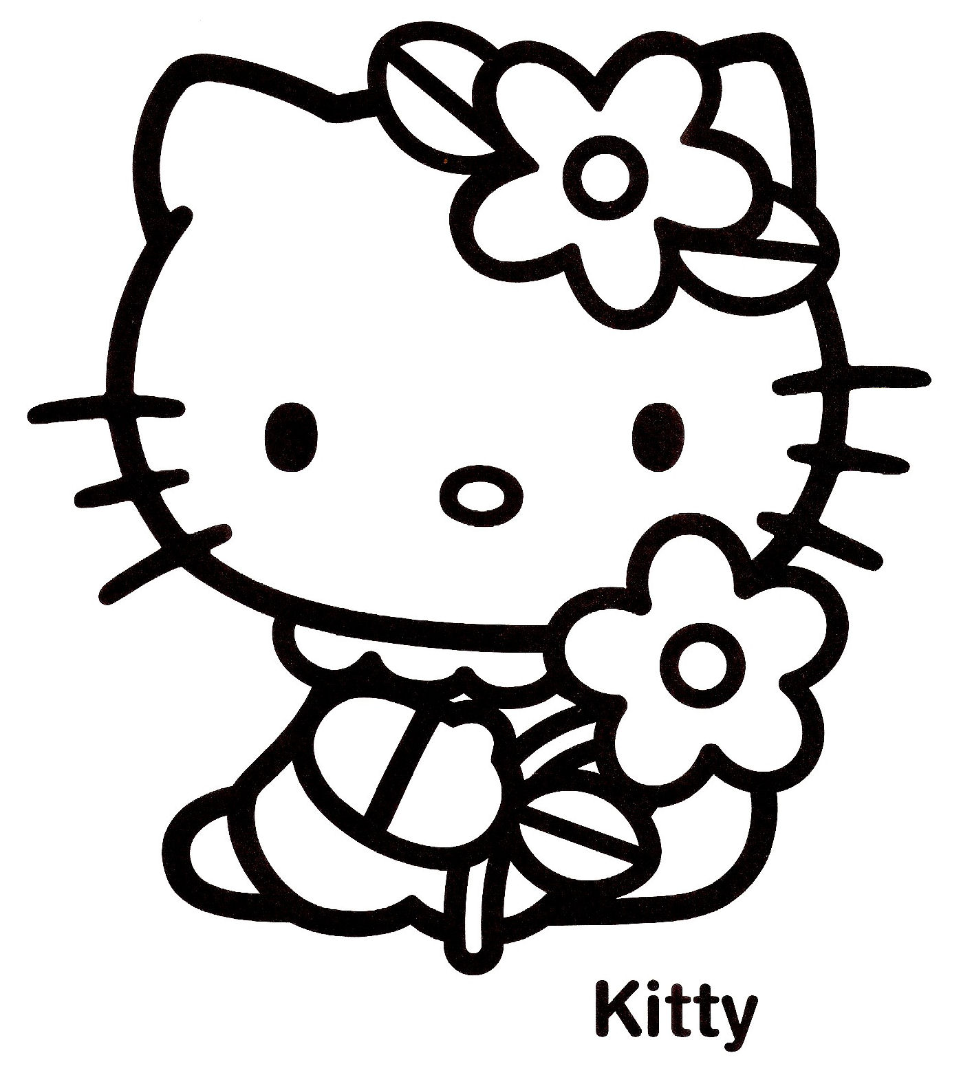 coloriage hello kitty a imprimer format a4