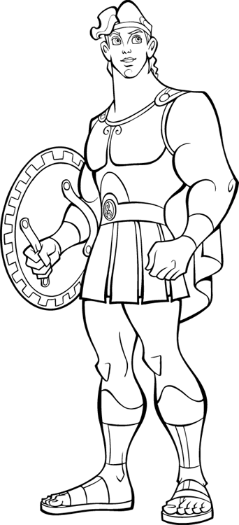 coloriage hercule film