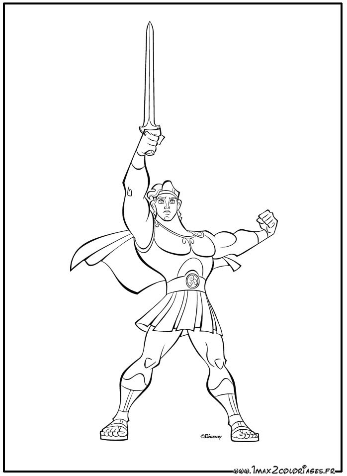 coloriage  dessiner  imprimer hercule