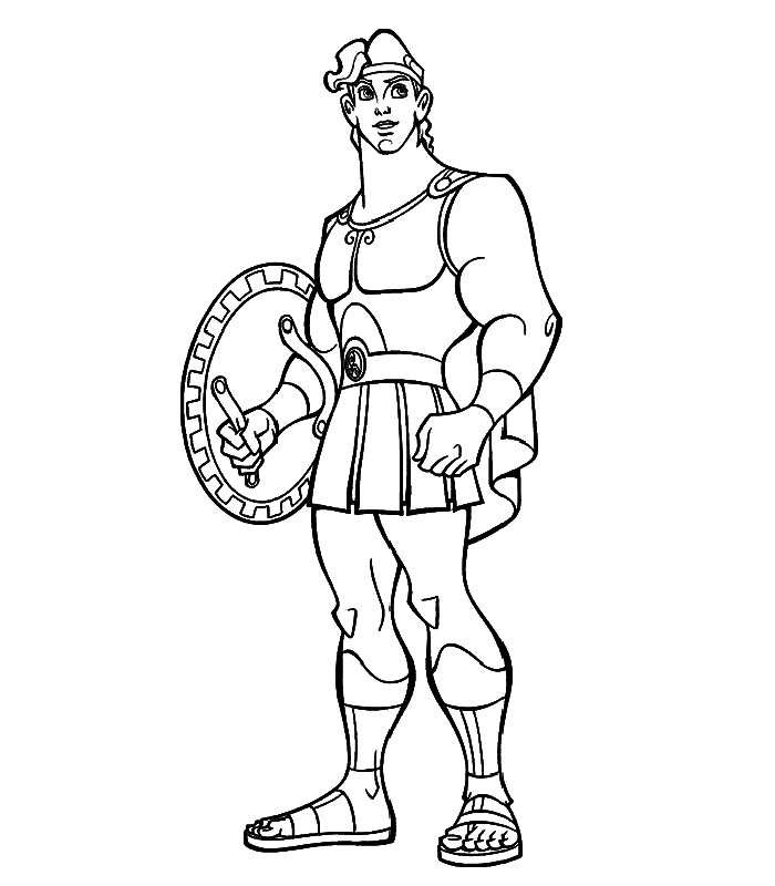 coloriage à dessiner hercule a imprimer gratuit