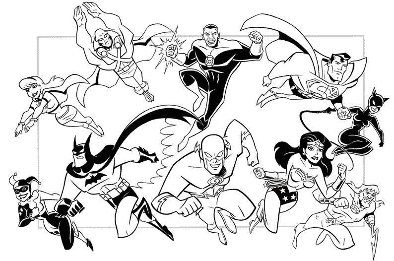 coloriage à dessiner heros flash