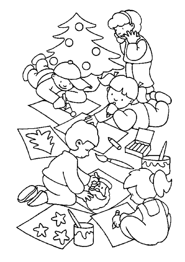16 dessins de coloriage Hiver Noel à imprimer