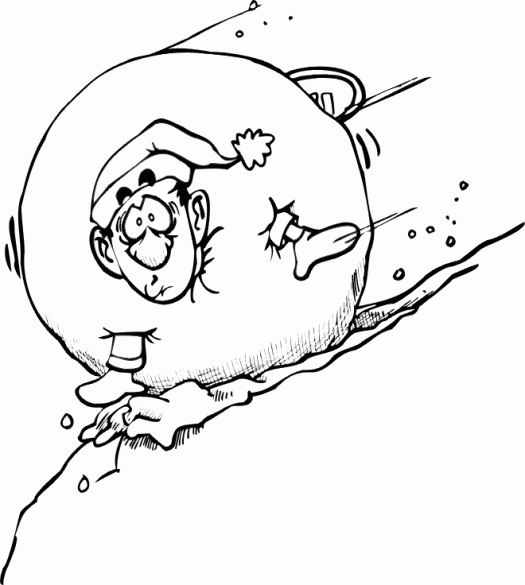 coloriage hiver facile