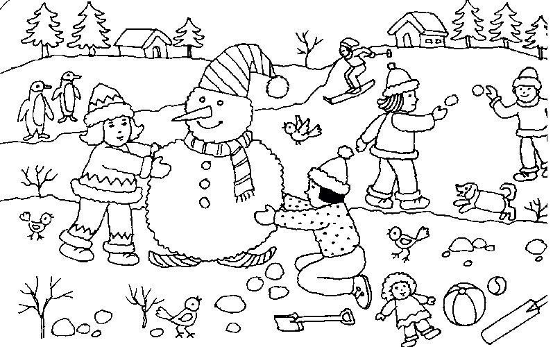 Coloriage Hiver Ce1