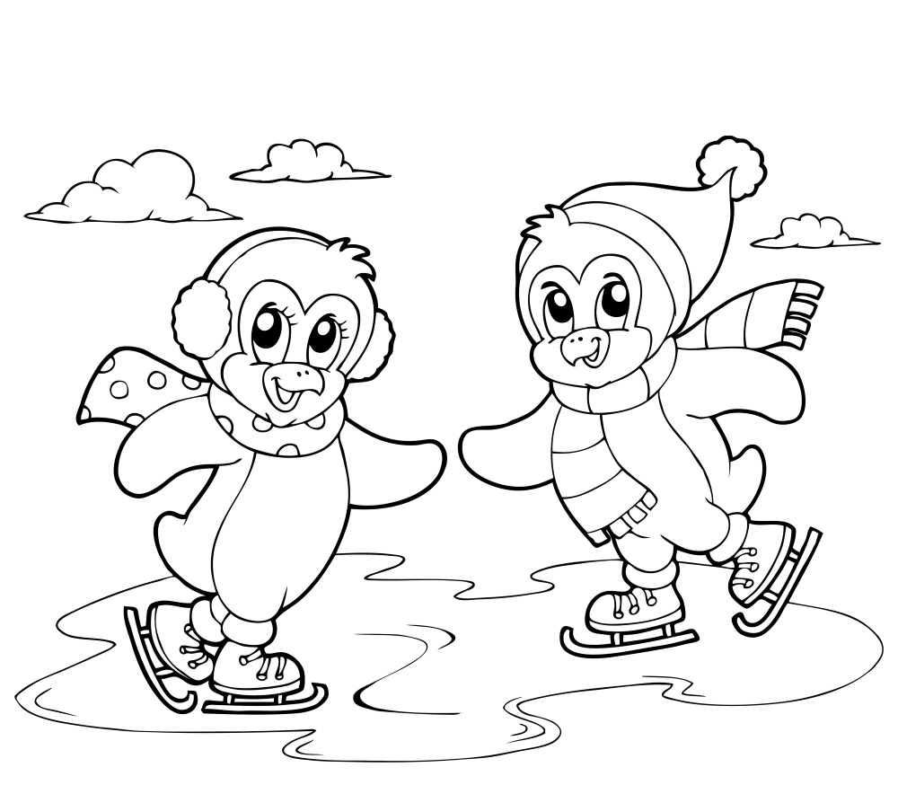 coloriage ƒ dessiner hiver gratuit coloriage hiver en maternelle dessin hiver petite section