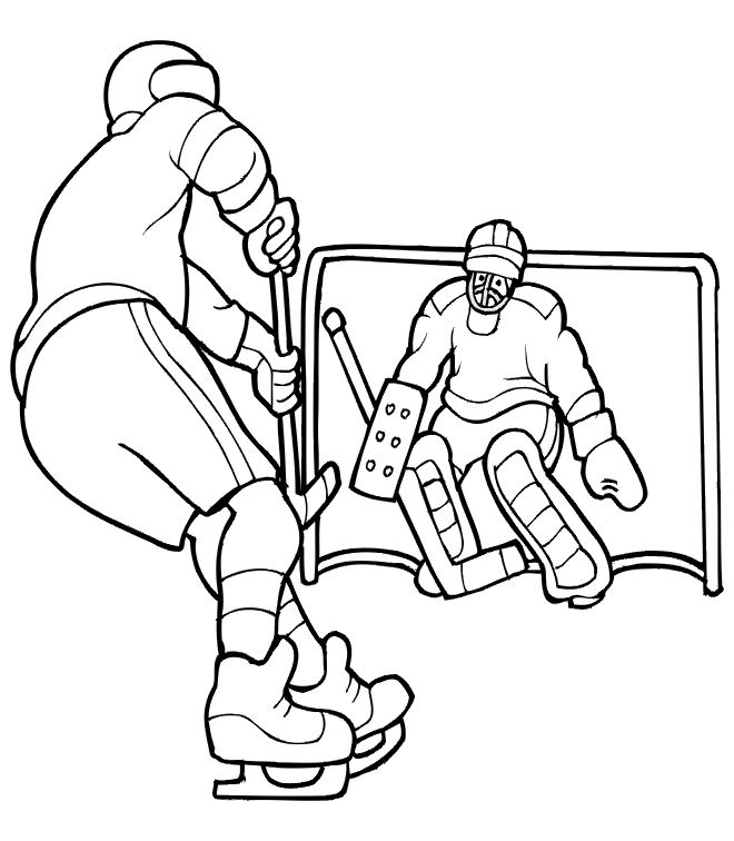 coloriage  dessiner hockey sur gazon