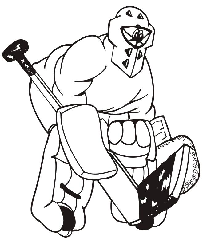 coloriage de hockey canadien