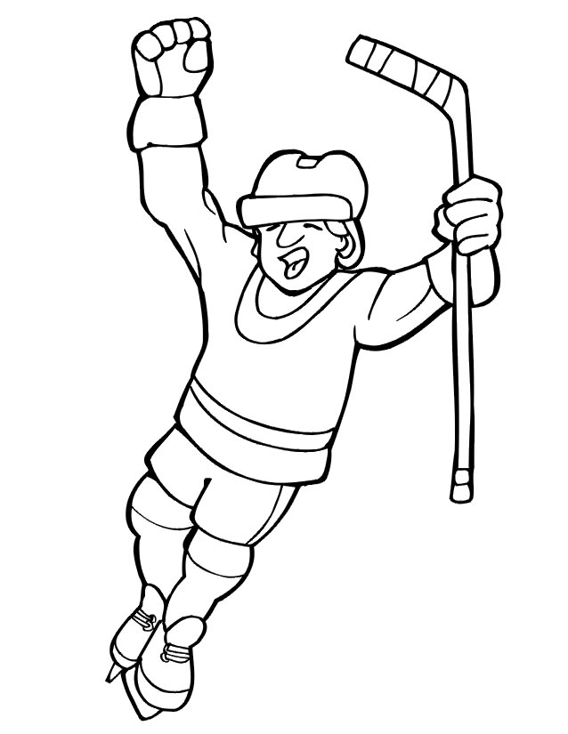 33 Dessins De Coloriage Hockey à Imprimer