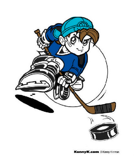 coloriage à dessiner hockey sur glace imprimer