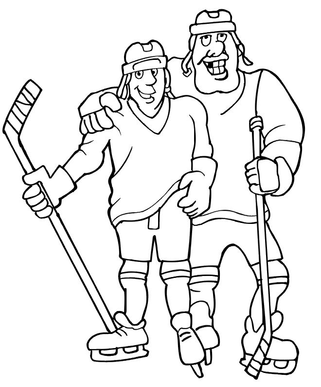 Coloriage Hockey à colorier - Dessin à imprimer dessin hockey logo