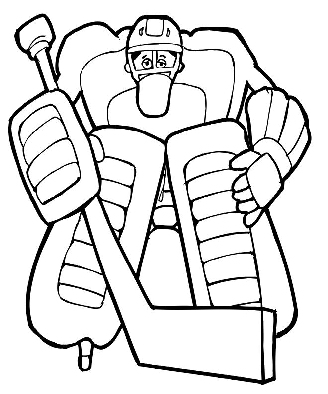 coloriage à dessiner chandail hockey