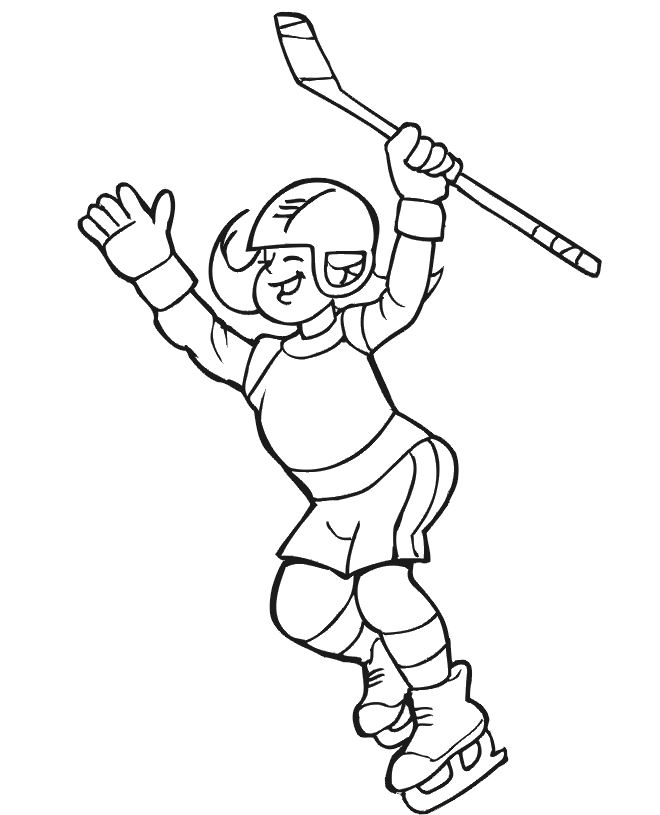 coloriage hockey en ligne