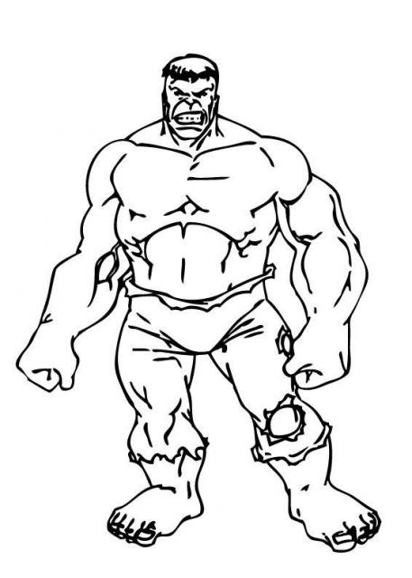 coloriage hulk