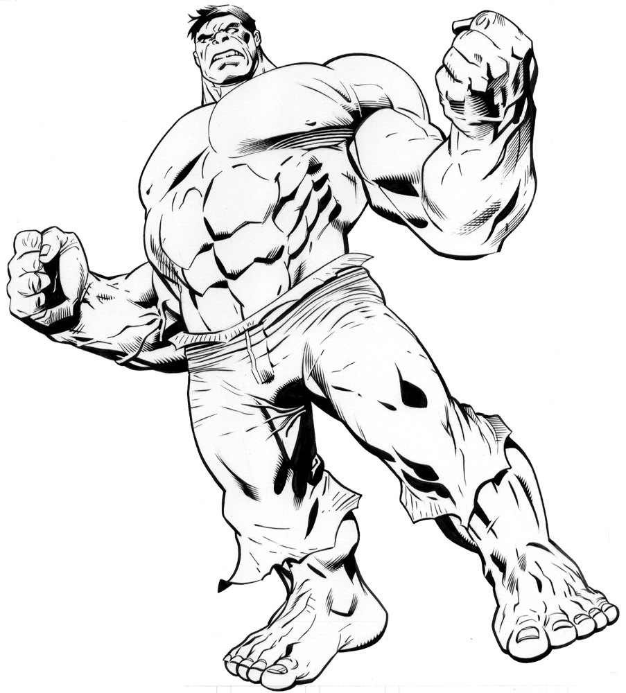 dessin hulk gratuit à imprimer