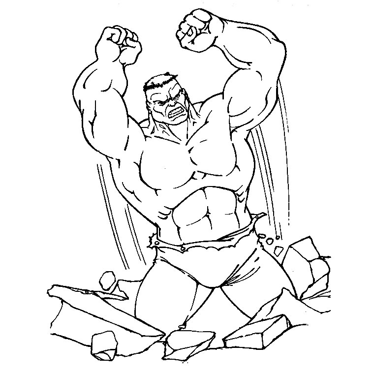 dessin de hulk