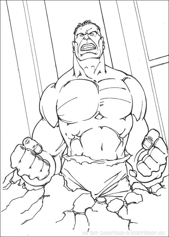 coloriage lego hulk