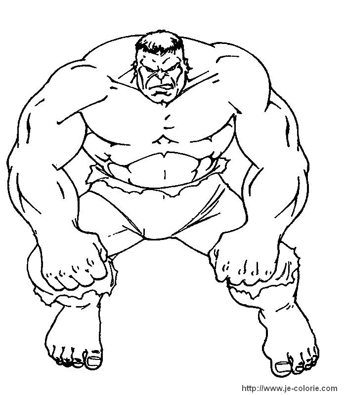 dessin hulk imprimer