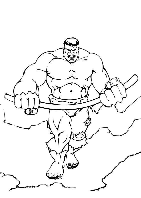 jeux de coloriage à dessiner hulk